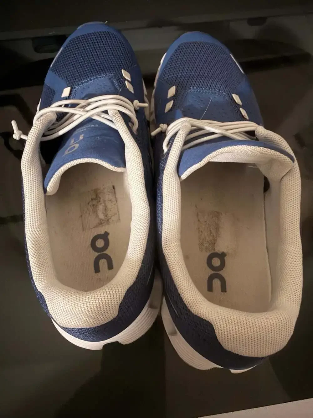 On Women's Cloud 5 Denim White Running Shoes Size US 6.5 (59.98901)
